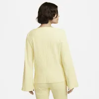 Nike Sportswear женская Ribbed Jersey Long-Sleeve Top Yellow