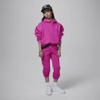 Nike Jordan Brooklyn Essentials Big детские Pullover Толстовка с капюшоном Pink
