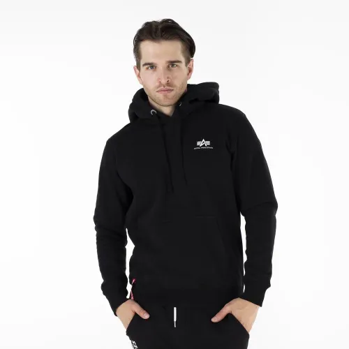 Кофта/футболка Alpha Industries Basic Hoody Small Logo 19631803 -  Черная