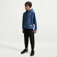 Nike Pro Big дитячі (для хлопчиків) Dri-FIT Fleece Pullover Толстовка з капюшоном блакитний
