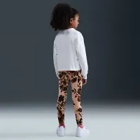 Nike Little детские Printed Club Long Sleeve футболка and лосины набор цвет коричневый