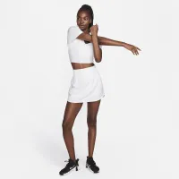 Nike One жіноча Dri-FIT Ultra З високою талією Skort колір білий