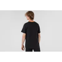 Футболка adidas Essentials Colorblock Single Jersey HE4328 - черно-оранжевая