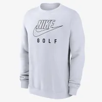 Nike Swoosh Club Fleece мужские для гольфа Pullover Crew-Neck свитшот цвет белый
