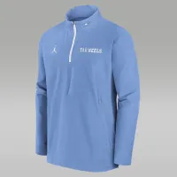 North Carolina Tar Heels Sideline Coach мужские Nike College 1/2-Zip Hooded Куртка синий