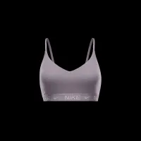 Nike Indy Light Support женская Padded Adjustable Sports Bra цвет серый