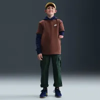 Nike Sportswear Big дитячі футболка колір коричневий