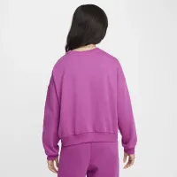 Nike Sportswear Club Fleece Girls' Boxy Crew-Neck свитшот цвет фиолетовый
