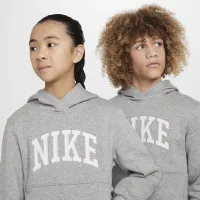 Nike Sportswear Club Fleece Big детские Толстовка с капюшоном цвет серый
