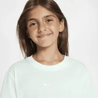 Nike Sportswear Big детские (Girls') футболка цвет зеленый