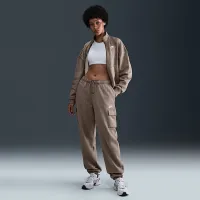 Nike Sportswear Club Fleece женская Mid-Rise оверсайз Cargo Sweatpants цвет коричневый