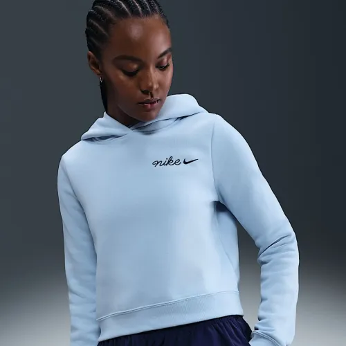 Nike Sportswear Phoenix Fleece жіноча Shrunken Толстовка з капюшоном блакитний