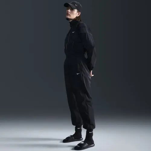Nike Sportswear Essential женская Mid-Rise оверсайз Woven Joggers цвет черный