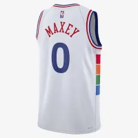 Tyrese Maxey Philadelphia 76ers 2024/25 City Edition чоловічі Nike Dri-FIT NBA Swingman Jersey колір білий