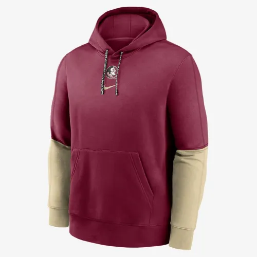 Florida State Seminoles Sideline Team Issue Club мужские Nike College Pullover Толстовка с капюшоном цвет красный