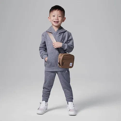 Nike Jordan MJ Brooklyn Fleece Toddler 2-Piece Pullover Толстовка с капюшоном набор цвет серый