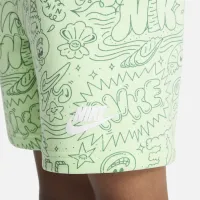 Nike Sportswear Create Your Own Adventure Little дитячі футболка and шорти комплект колір зелений