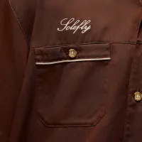 Nike Jordan x SoleFly мужские Barista Shirt цвет коричневый