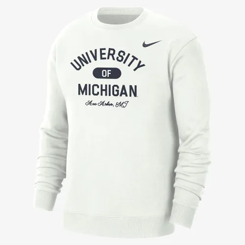 Michigan чоловічі Nike College Crew-Neck Top колір білий