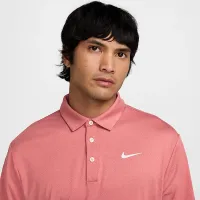 Nike Tour чоловічі Dri-FIT Heatheколір червоний для гольфу Polo колір червоний