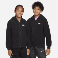 Nike Sportswear Club Fleece Big детские Full-Zip Winterized Толстовка с капюшоном цвет черный