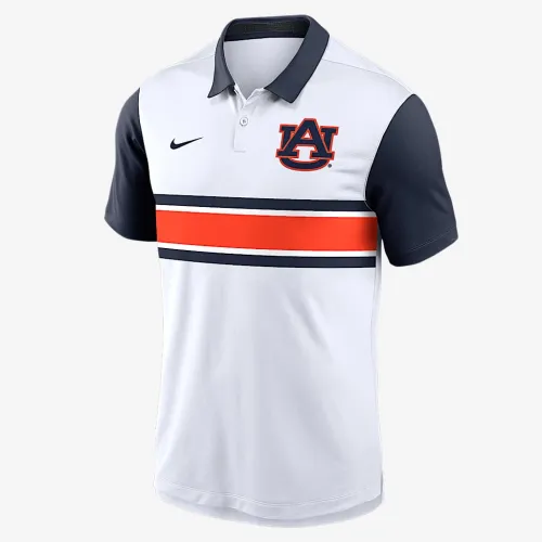 Auburn Primetime Vapor Pattern чоловічі Nike Dri-FIT College Polo колір білий