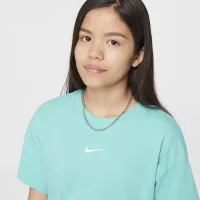 Nike Sportswear Essential Big детские (Girls') футболка цвет зеленый