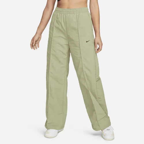 Nike Sportswear Everything Wovens женская Mid-Rise Open-Hem Pants цвет зеленый