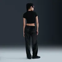 Nike Sportswear Chill Knit женская Cropped футболка цвет черный