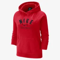 Nike Softball женская Pullover Толстовка с капюшоном цвет красный
