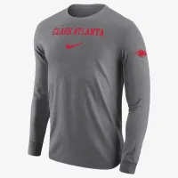 Clark Atlanta мужские Nike College Long-Sleeve футболка цвет серый