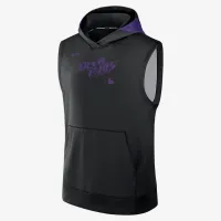 Tampa Bay Rays Authentic Collection Men’s Nike Dri-FIT MLB Sleeveless Pullover Толстовка з капюшоном колір чорний