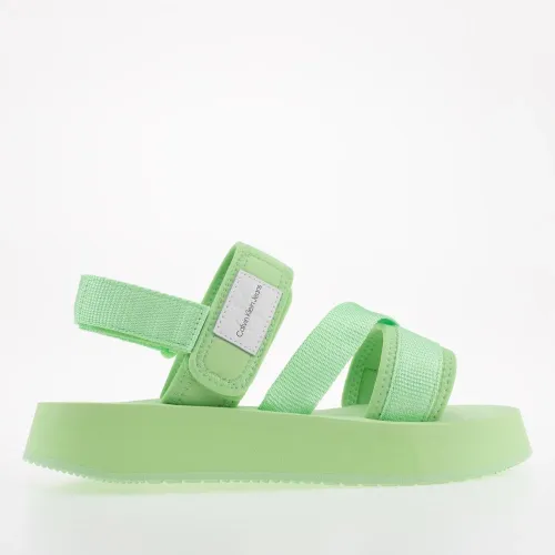 Сандалі Calvin Klein Prefresato Sandal Badge YW0YW00967-0H9 - Зелені