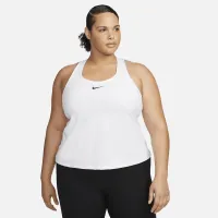 Nike Swoosh женская Medium-Support Padded Sports Bra Tank (большие размеры) цвет белый