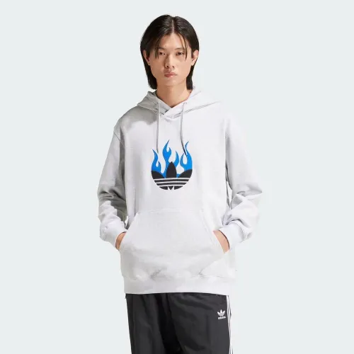Кофта/футболка adidas Originals Flames Logo IS2947 - Серая