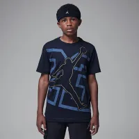 Nike Jordan Big детские Shining Jumpman футболка цвет черный