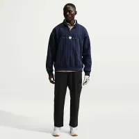 Nike Fairway Fresh мужские Therma-FIT оверсайз 1/2-Zip для гольфа Top синий