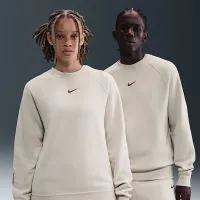 Nike NOCTA мужские Fleece CS Crew цвет коричневый