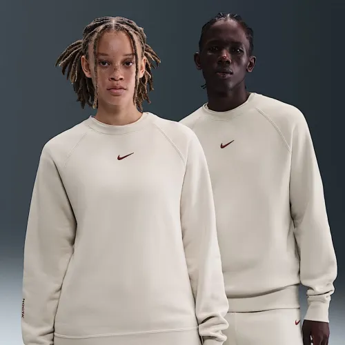Nike NOCTA мужские Fleece CS Crew цвет коричневый