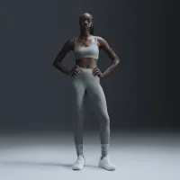 Nike Zenvy жіноча Gentle-Support З високою талією 7/8 лосіни колір зелений