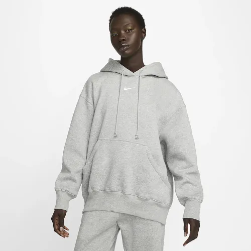 Nike Sportswear Phoenix Fleece жіноча оверсайз Pullover Толстовка з капюшоном колір сірий