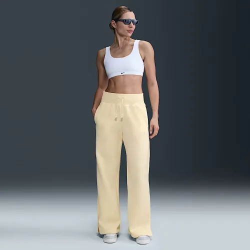Nike Sportswear Phoenix Fleece женская С высокой Талией Wide-Leg Sweatpants цвет коричневый