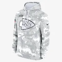 Kansas City Chiefs Salute to Service Primary Edge Club чоловічі Nike NFL Pullover Толстовка з капюшоном колір білий