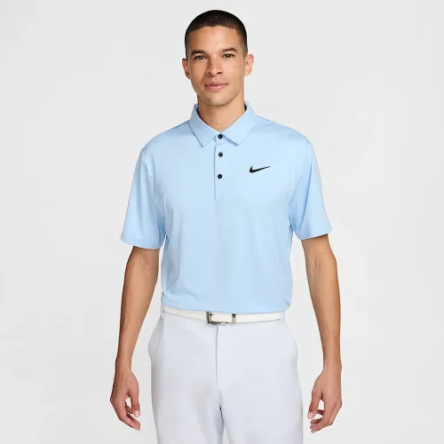 Nike Tour чоловічі Dri-FIT Heatheколір червоний для гольфу Polo блакитний