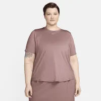 Nike One Classic женская Dri-FIT Short-Sleeve Top (большие размеры) цвет фиолетовый
