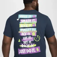 NikeCourt чоловічі Dri-FIT Tennis футболка блакитний
