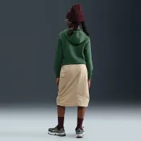 Nike Sportswear Club Fleece Big детские Pullover Толстовка с капюшоном цвет зеленый