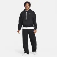 Nike Solo Swoosh мужские Open-Hem Fleece Pants цвет черный