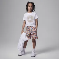 Nike Jordan Poolside Jumpman Little дитячі Graphic футболка колір білий