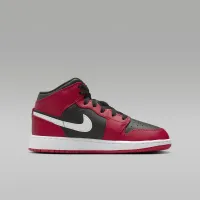Nike Air Jordan 1 Mid Big детские Кроссовки цвет черный